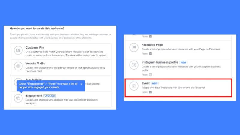 How To Create an Event Based Custom Audience on Facebook ADS